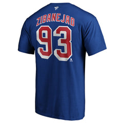 Mika Zibanejad New York Rangers Fanatics Big & Tall Name & Number T-Shirt - Blue - NHL
