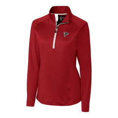 Atlanta Falcons Cutter & Buck Women's Jackson Half-Zip Overknit Pullover Jacket Red | NFL
