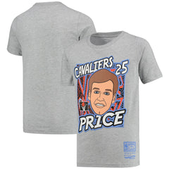 Mark Price Cleveland Cavaliers Youth Hardwood Classics King of the Court Player T-Shirt Gray - NBA