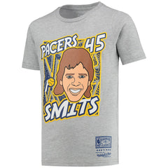Rik Smits Indiana Pacers Youth Hardwood Classics King of the Court Player T-Shirt Gray - NBA
