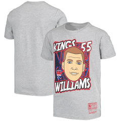 Jason Williams Sacramento Kings Youth Hardwood Classics King of the Court Player T-Shirt Gray - NBA