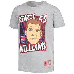 Jason Williams Sacramento Kings Youth Hardwood Classics King of the Court Player T-Shirt Gray - NBA