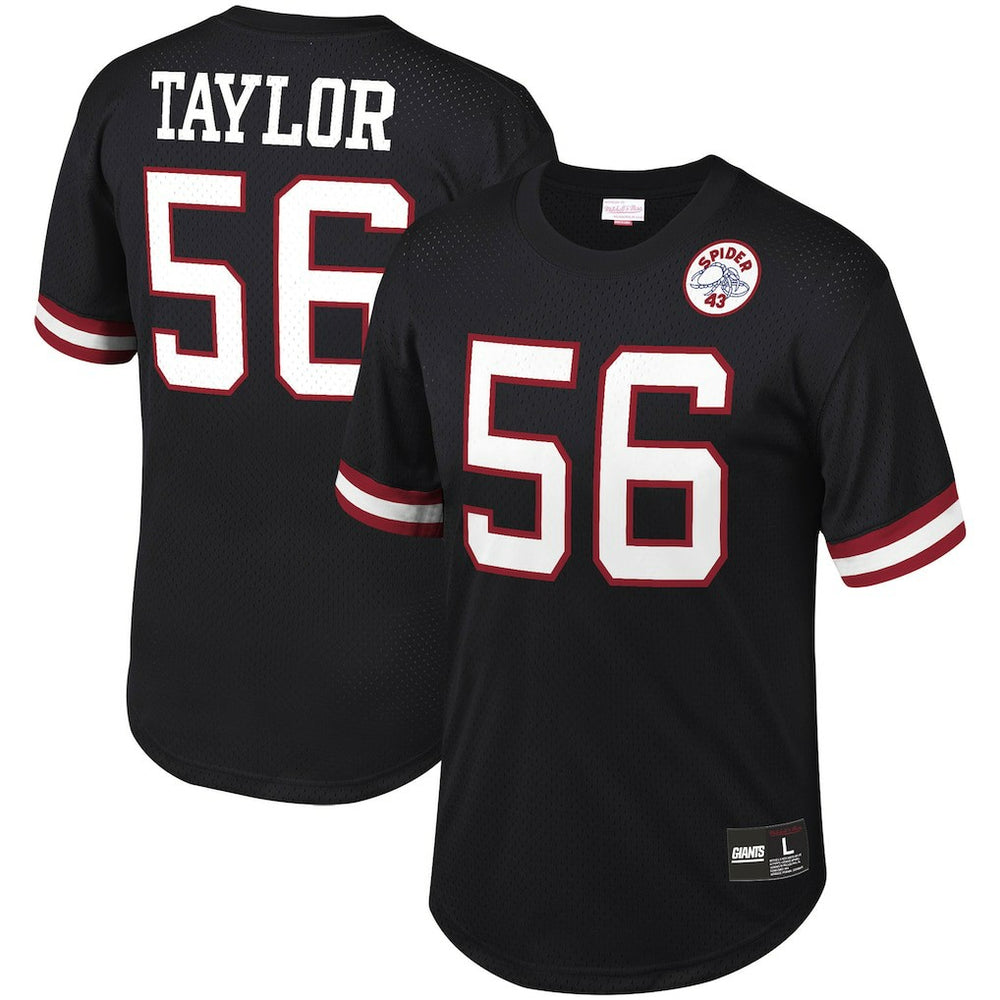 Lawrence Taylor New York Giants Retired Player Name & Number Mesh Top Black | Mitchell & Ness