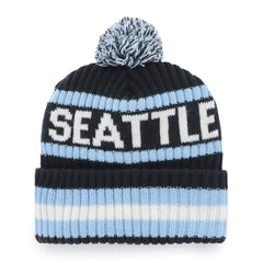 Seattle Kraken '47 Bering Cuffed Knit Hat with Pom - Navy - NHL