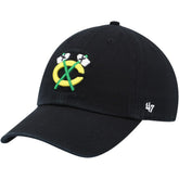 Chicago Blackhawks '47 Alternate Logo Clean Up Adjustable Hat - Black - NHL