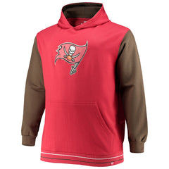 Tampa Bay Buccaneers Big & Tall Block Party Pullover Hoodie Red/Pewter | Fanatics