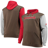 Tampa Bay Buccaneers Big & Tall Pullover Hoodie Red/Black | NFL