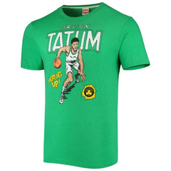 Jayson Tatum Boston Celtics Homage Comic Book Player Tri-Blend T-Shirt Kelly Green - NBA