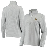 Minnesota Vikings Vineyard Vines Women's Sankaty Shep Half-Zip Pullover Top Heather Gray | NFL