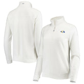 Los Angeles Rams Vineyard Vines Women's Shep Shirt Quarter-Zip Sweatshirt White | NFL