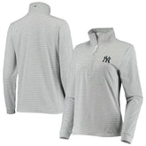 New York Yankees Vineyard Vines Women's Stripe Sankaty Half-Zip Pullover Top - MLB