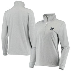 New York Yankees Vineyard Vines Women's Stripe Sankaty Half-Zip Pullover Top - MLB