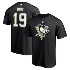 Ryan Whitney Pittsburgh Penguins Fanatics Authentic Stack Retired Player Nickname & Number T-Shirt - Black - NHL