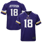 Justin Jefferson Minnesota Vikings Youth Game Jersey Purple | Nike for Sale