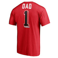 Chicago Bulls Number One Dad T-Shirt Red - NBA