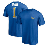 Golden State Warriors Number One Dad T-Shirt Royal - NBA