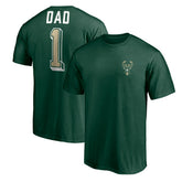 Milwaukee Bucks Number One Dad T-Shirt Green - NBA