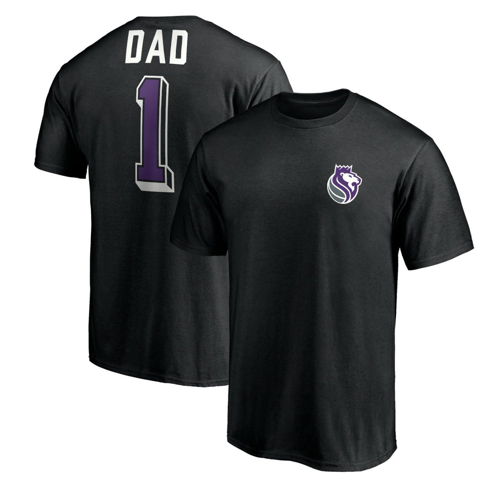 Sacramento Kings Number One Dad T-Shirt Black - NBA