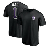 Sacramento Kings Number One Dad T-Shirt Black - NBA