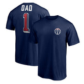 Washington Wizards Number One Dad T-Shirt Navy - NBA