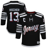 Nico Hischier New Jersey Devils Youth 2021/22 Alternate Premier Player Jersey - Black - NHL