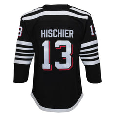 Nico Hischier New Jersey Devils Youth 2021/22 Alternate Premier Player Jersey - Black - NHL