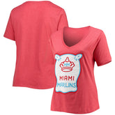 Miami Marlins New Era Women's City Connect Plus Size V-Neck T-Shirt - MLB