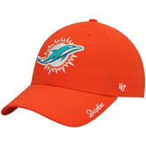Miami Dolphins '47 Women's Miata Clean Up Secondary Logo Adjustable Hat Orange | 47 brand