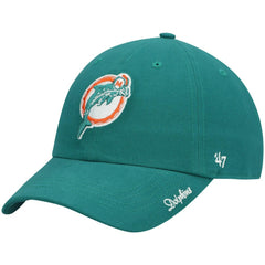 Miami Dolphins '47 Women's Miata Clean Up Adjustable Hat Aqua | 47 brand