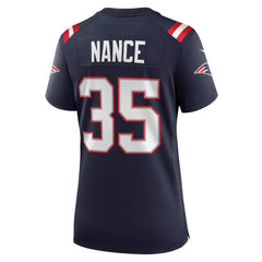 Jim Nance New England Patriots Women's Retired Player Jersey Navy | Nike for Sale