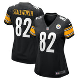 John Stallworth Pittsburgh Steelers Women's Retired Player Jersey Black | Nike for Sale
