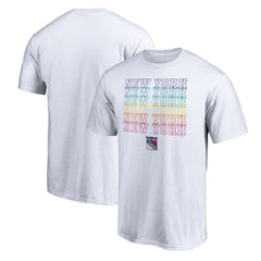 New York Rangers City Pride T-Shirt - White - NHL
