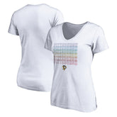 Pittsburgh Penguins Women's City Pride V-Neck T-Shirt - White - NHL