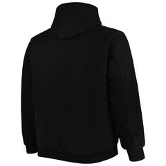 Minnesota Vikings Dunbrooke Big & Tall Dakota Canvas Hoodie Full-Zip Jacket Black | NFL
