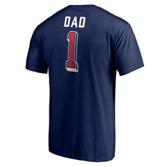 Columbus Blue Jackets Number One Dad Logo T-Shirt - Navy - NHL