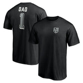 Los Angeles Kings Number One Dad Logo T-Shirt - Black - NHL
