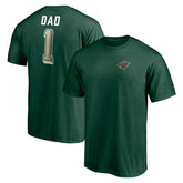 Minnesota Wild Number One Dad Logo T-Shirt - Green - NHL