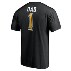 Pittsburgh Penguins Number One Dad Logo T-Shirt - Black - NHL