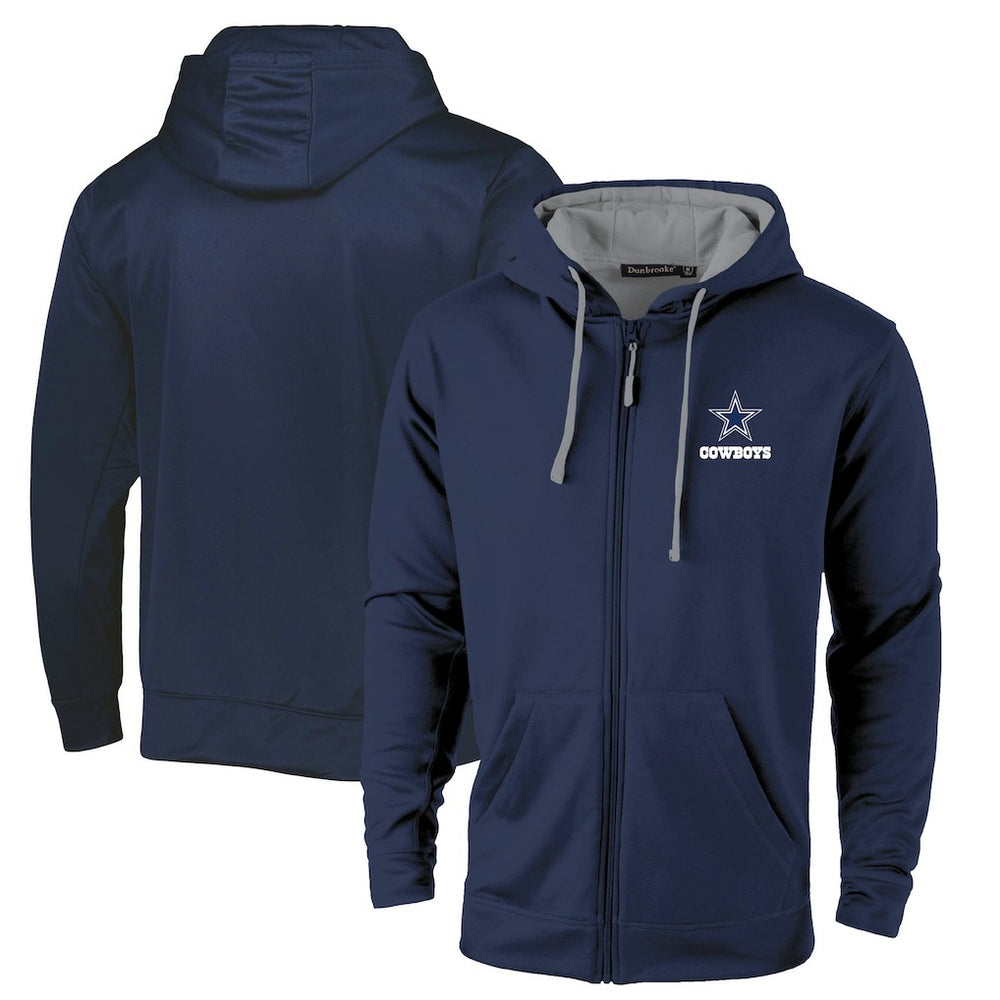 Dallas Cowboys Dunbrooke Apprentice Full-Zip Hoodie Navy/Gray | NFL
