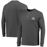 Chicago Bears Dunbrooke Logo Maverick Thermal Henley Long Sleeve T-Shirt Heathered Gray | NFL