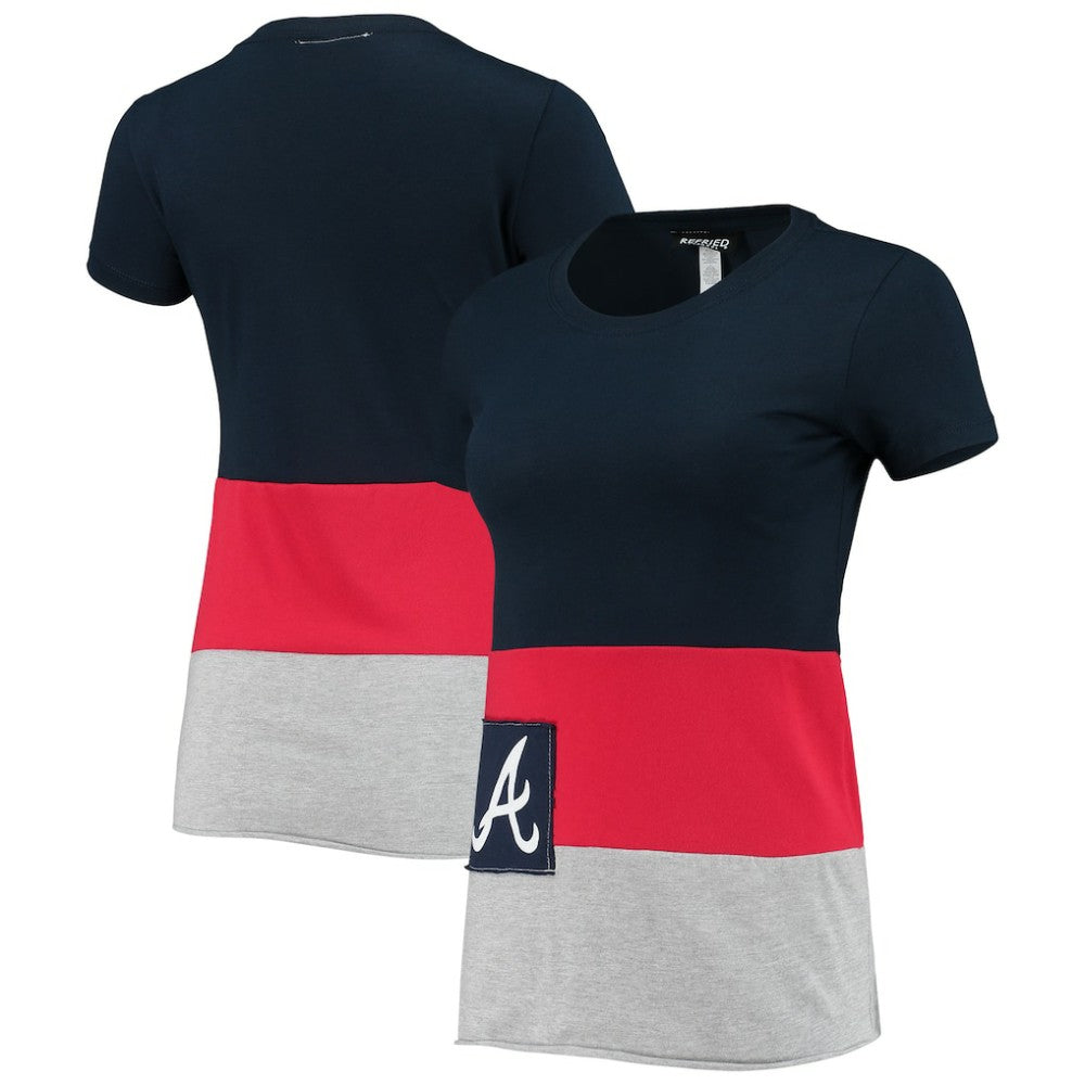 Atlanta Braves Refried Apparel Women's Sustainable Fitted T-Shirt - MLB
