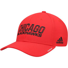 Chicago Blackhawks adidas 2021 Locker Room AEROREADY Flex Hat - Red - NHL