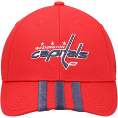 Washington Capitals adidas Locker Room Three Stripe Adjustable Hat - Red - NHL