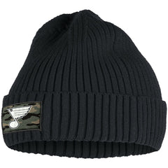 St. Louis Blues adidas Military Appreciation Cuffed Knit Hat - Black - NHL