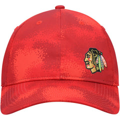 Chicago Blackhawks adidas Women's Camo Slouch Adjustable Hat - Red - NHL
