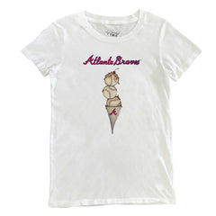 Atlanta Braves Tiny Turnip Women's Triple Scoop T-Shirt - MLB