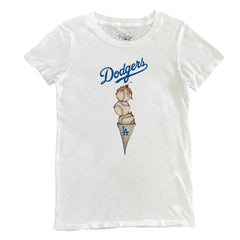 Los Angeles Dodgers Tiny Turnip Women's Triple Scoop T-Shirt - MLB