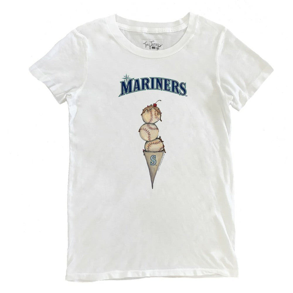 Seattle Mariners Tiny Turnip Women's Triple Scoop T-Shirt - MLB