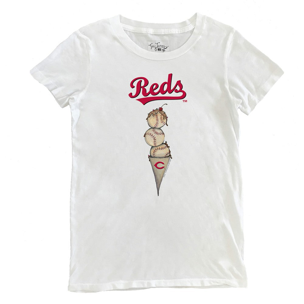Cincinnati Reds Tiny Turnip Women's Triple Scoop T-Shirt - MLB