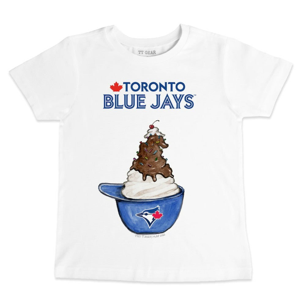 Toronto Blue Jays Tiny Turnip Youth Sundae Helmet T-Shirt - MLB